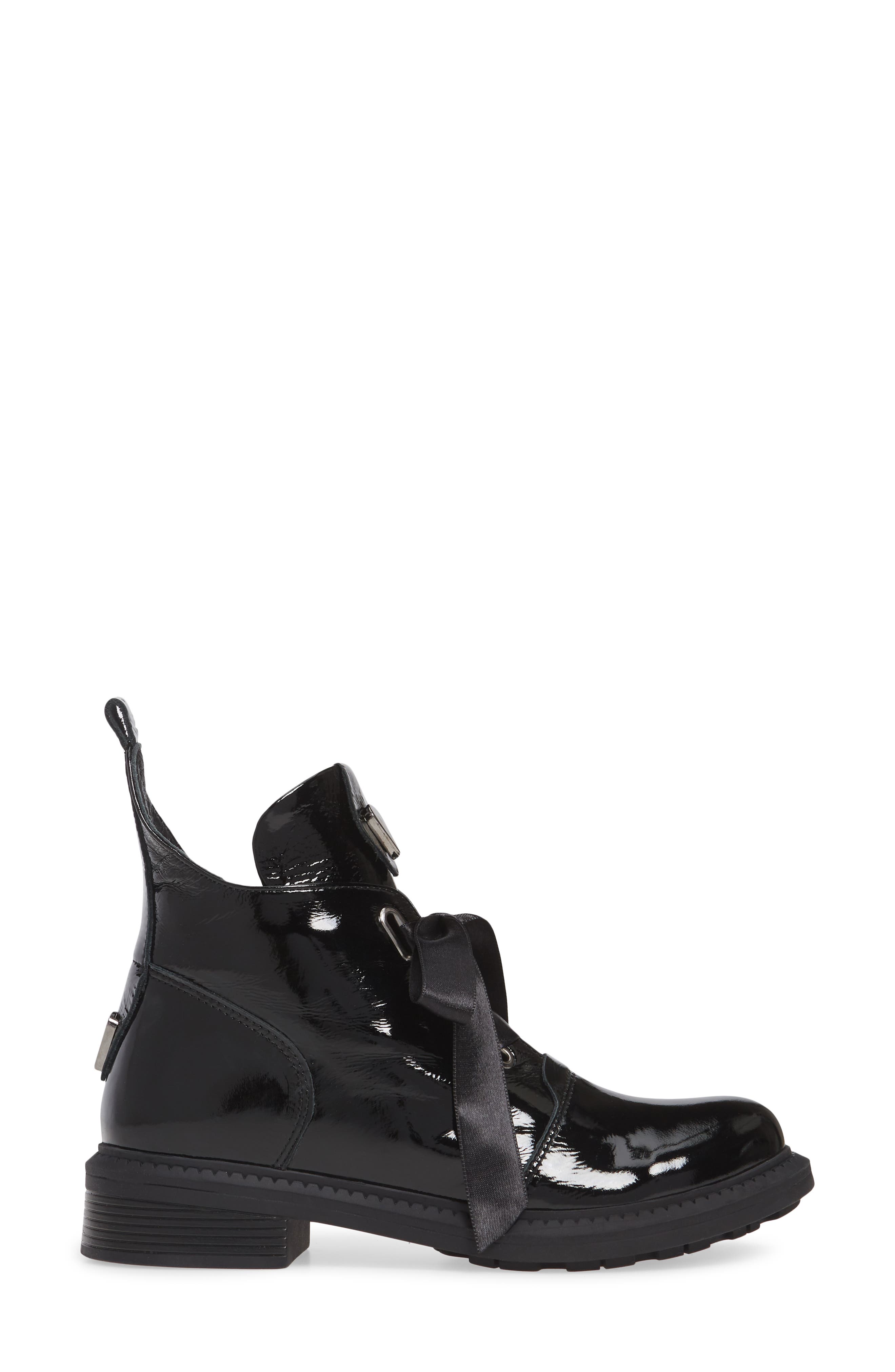 Tease Bootie, Alternate, color, BLACK PATENT LEATHER
