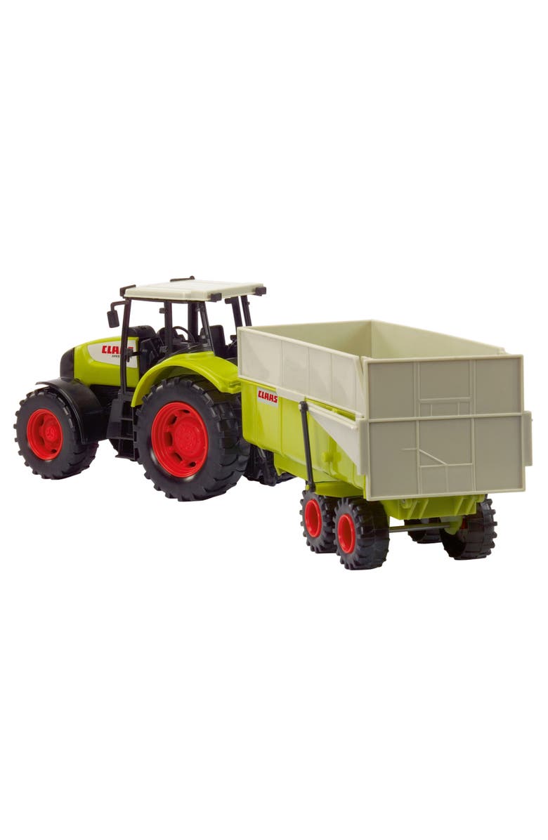 Dickie Toys HK Ltd Claas Toy Tractor With Trailer, Alternate, color, Multicolored