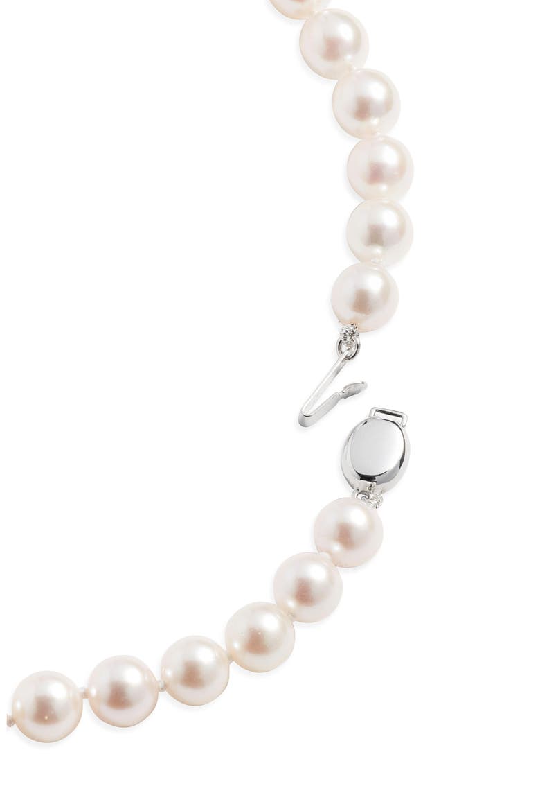Long Akoya Pearl Necklace, Alternate, color, WHITE- 14K WHITE GOLD