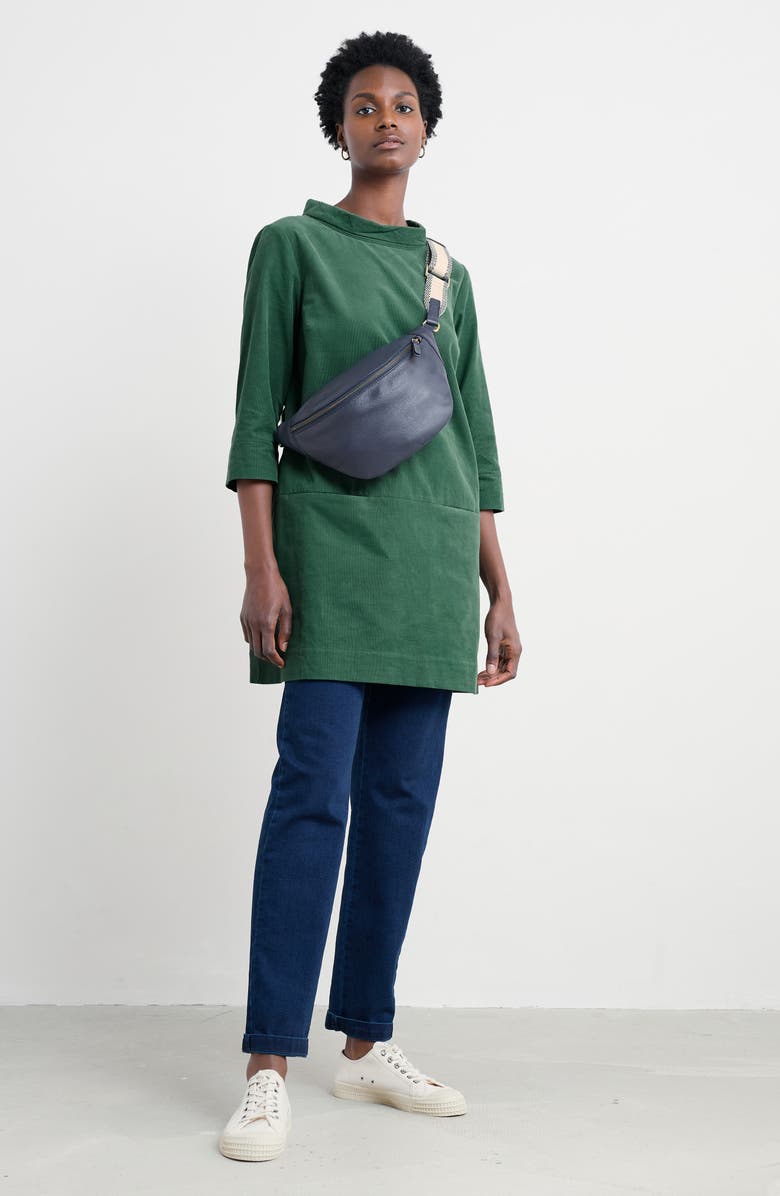 Seasalt Cornwall Sail by the Stars Organic Cotton Corduroy Tunic, Alternate, color, Dark Forage