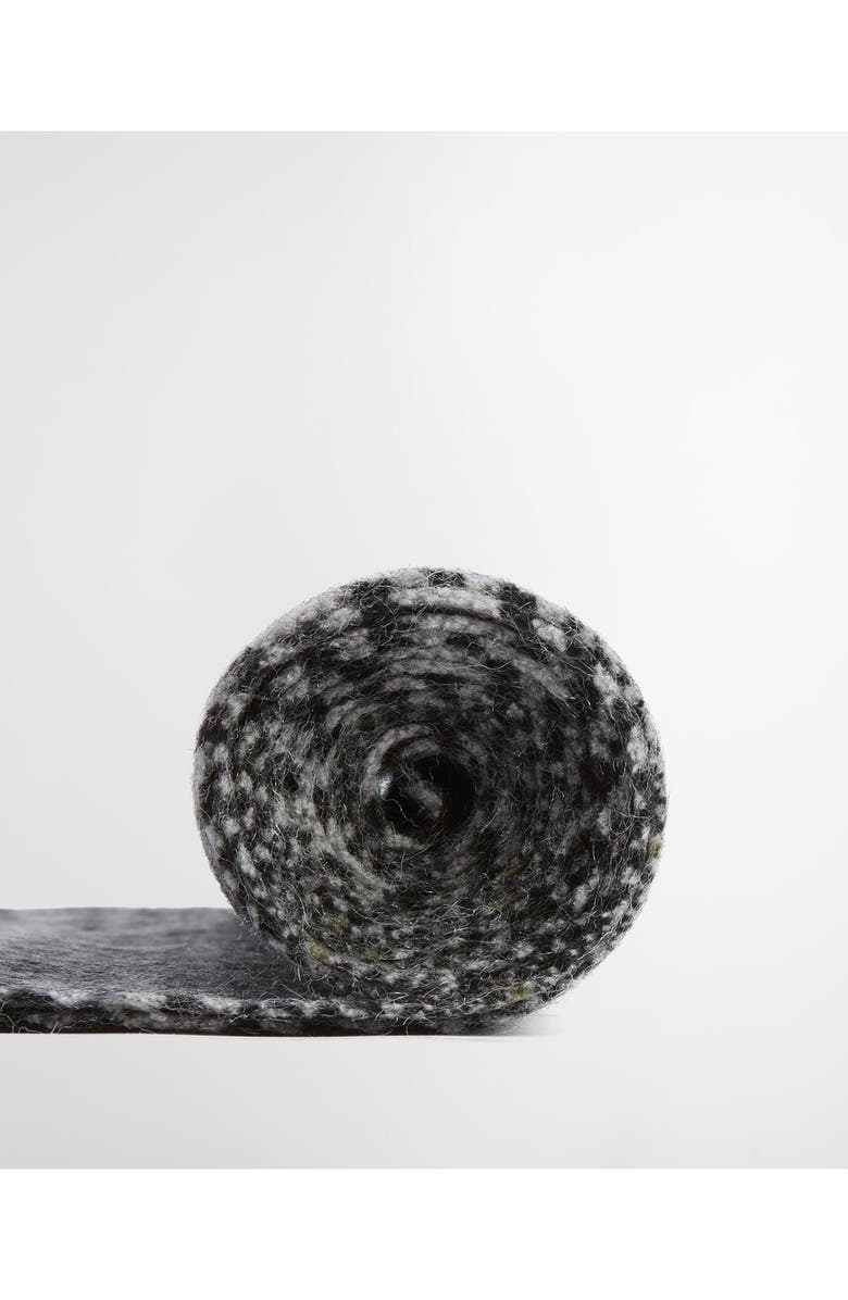 Barbour Danbrooke Plaid Fringed Wool & Cashmere Scarf, Alternate, color, Grey