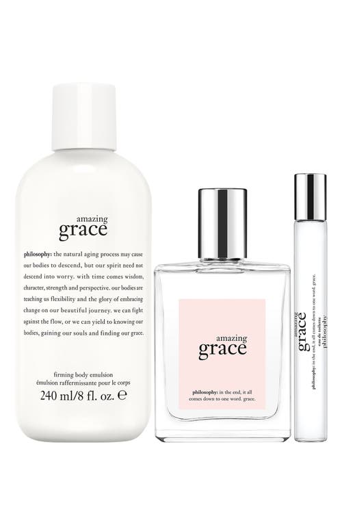 Philosophy Di Lorenzo Serafini Philosophy 3-piece Amazing Grace Set $117 Value In Transparent