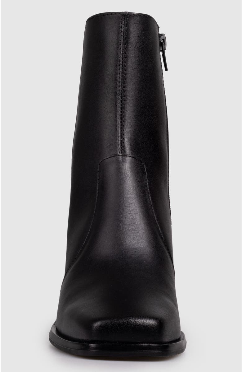 Manela Libia Block Heel Side Up Bootie, Alternate, color, Black