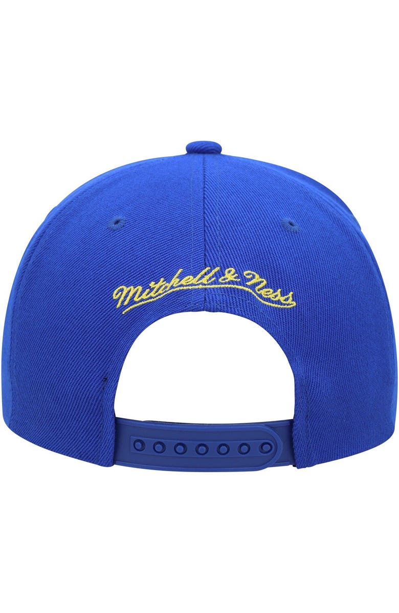 Mitchell & Ness Men's Mitchell & Ness Royal Golden State Warriors Paint By Numbers Snapback Hat, Alternate, color,