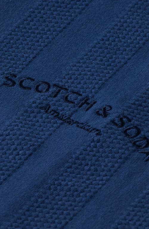 Scotch & Soda Popcorn Piqué Zip Polo