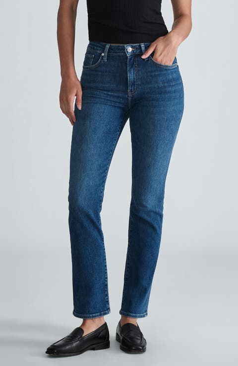 Kendra High Waist Straight Leg Jeans