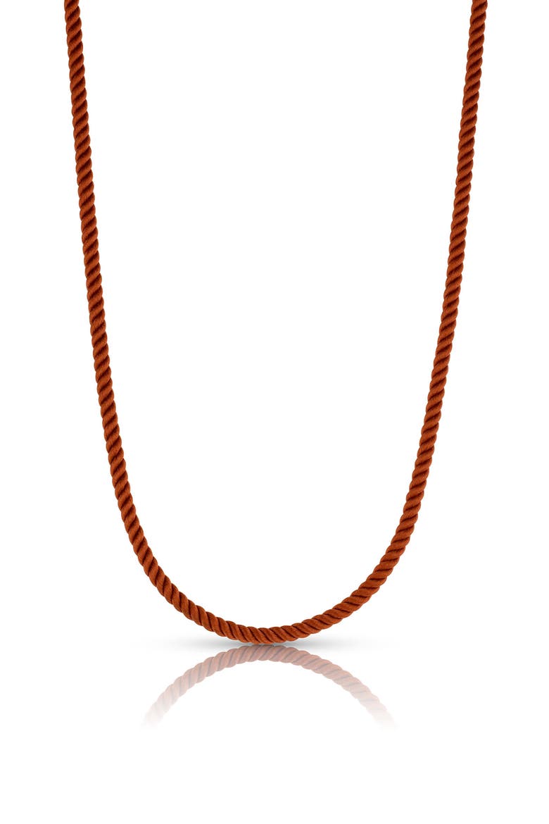Coco Silk Cord Necklace, Main, color, SIENNA