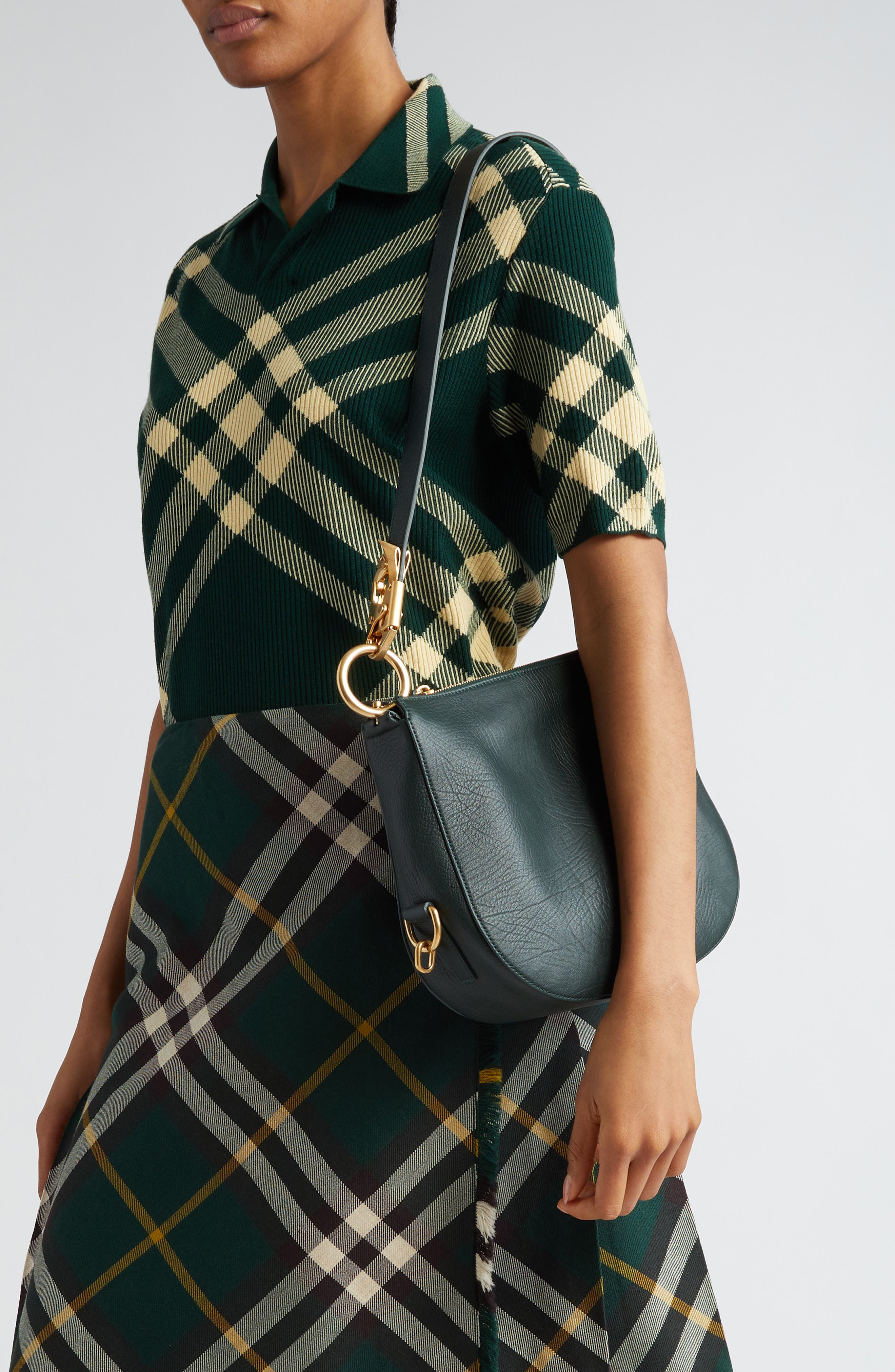 Burberry Small Knight Asymmetric Shoulder Bag, Alternate, color, 