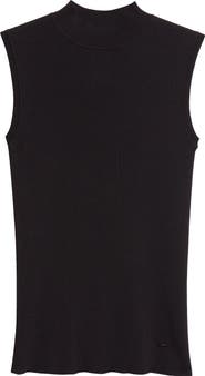 Akris Rib Silk & Cotton Sleeveless Sweater
