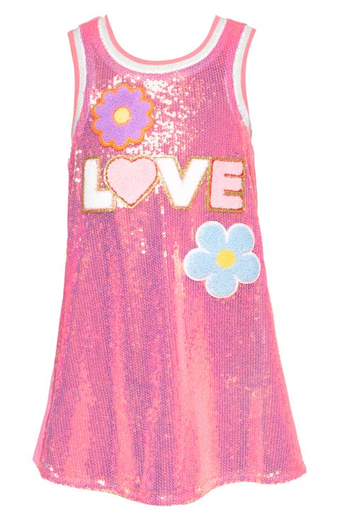 Kids' A-Line Sequin Tank Dress (Little Kid & Big Kid)