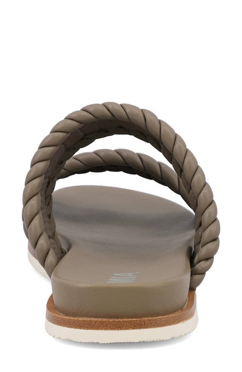 Mia Vada Two-strap Sandal In Taupe