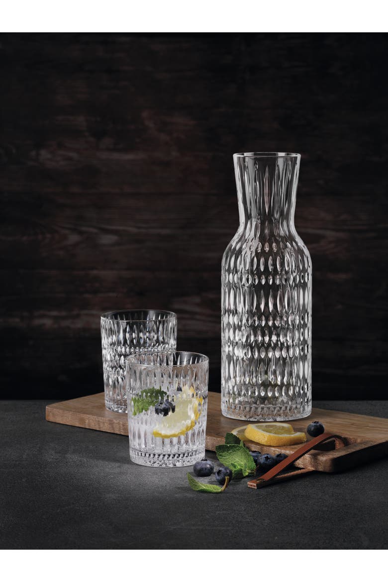 Ethno Glass Carafe, Alternate, color, Clear