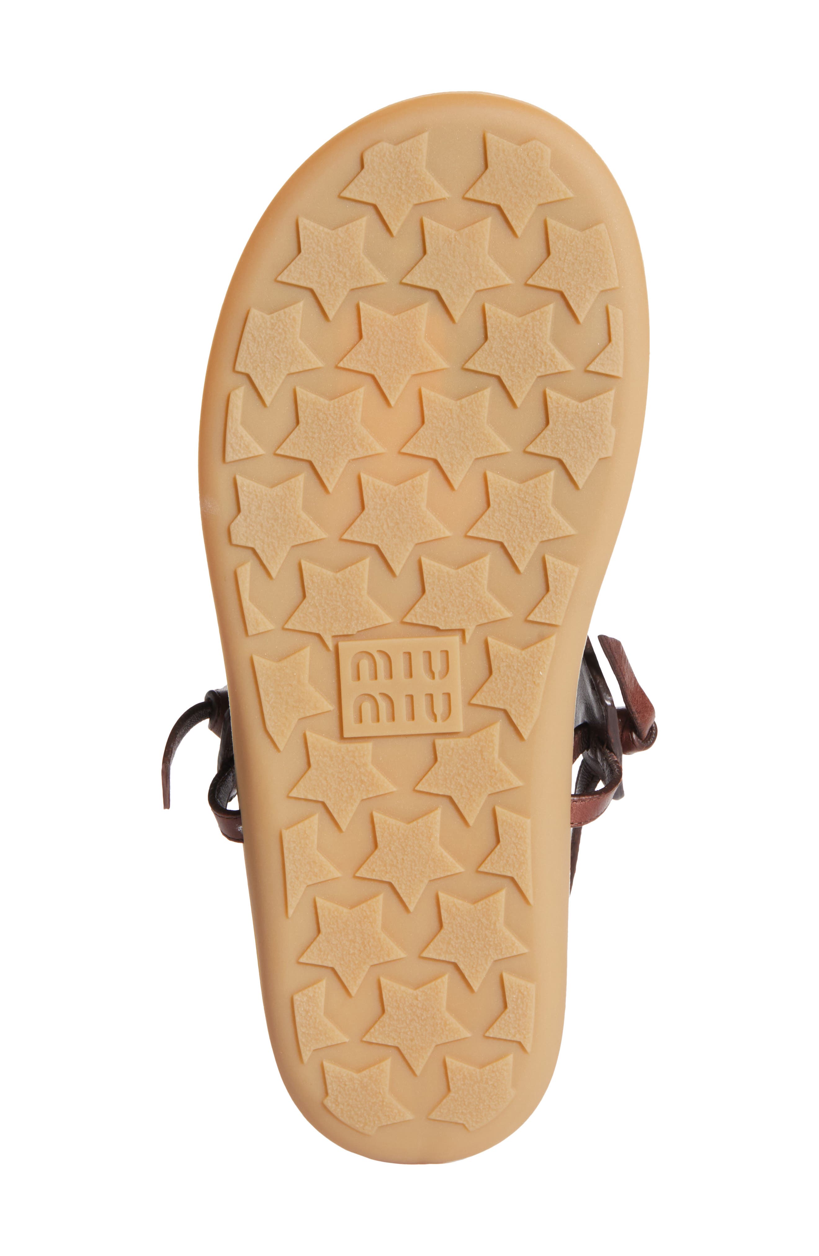 Miu Miu Slingback Sandal, Alternate, color, Brown