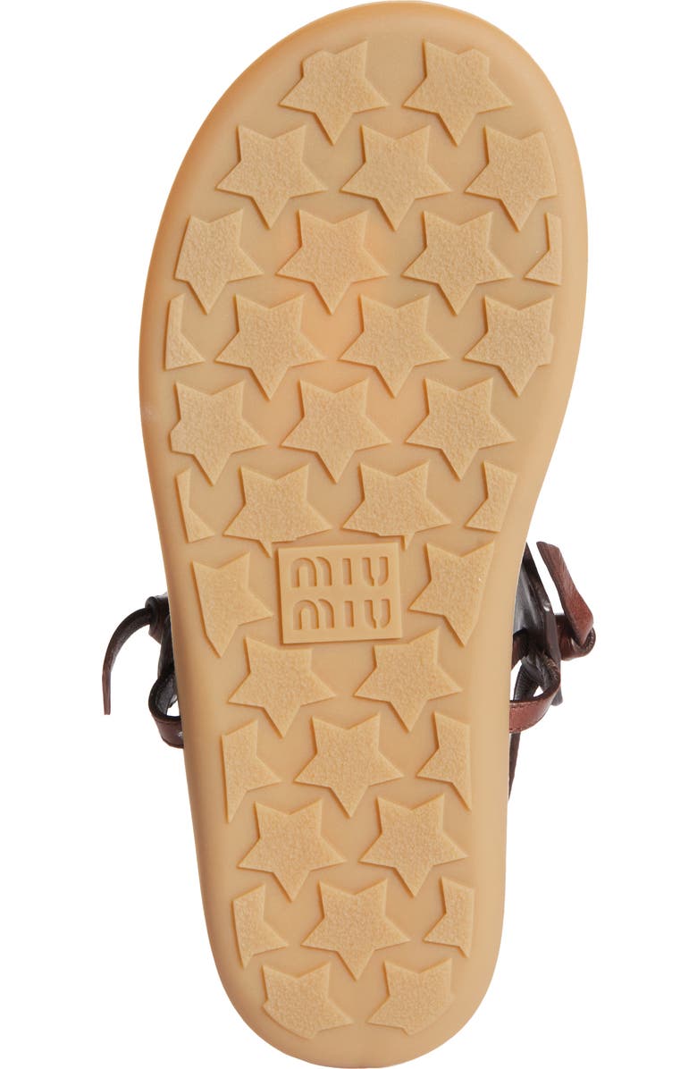 Miu Miu Slingback Sandal, Alternate, color, Brown