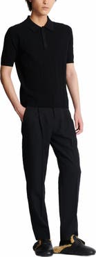 Balmain Monogram Knit Polo Shirt