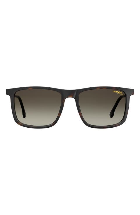 55mm Rectangular Polarized Sunglasses