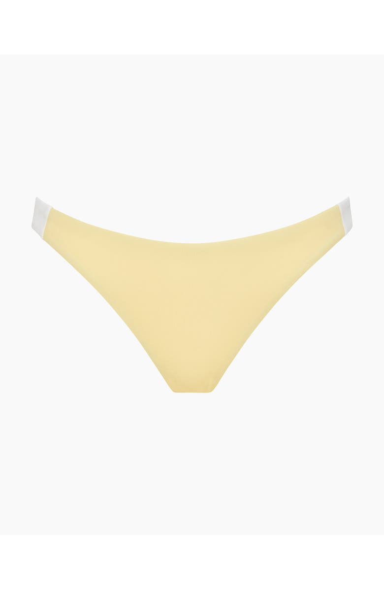 Onia Lucie Bikini Bottom, Alternate, color, Limoncello/White