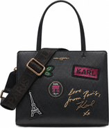 KARL LAGERFELD PARIS Maybelle Pins and Rhinestones Satchel
