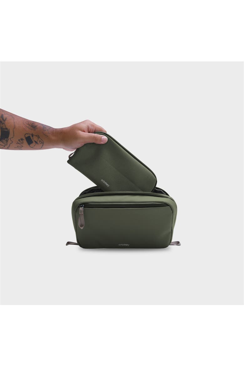 2-in-1 Tech Accessory Pouch, Alternate, color, Olive