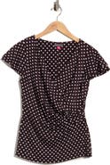 Vince Camuto Dot Wrap Top