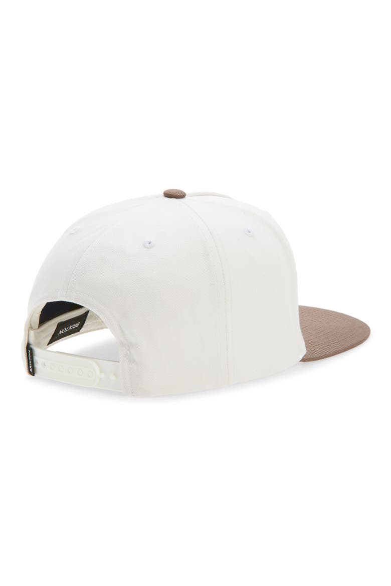Rhett Snapback Hat, Alternate, color, OFF WHITE/ PINECONE BROWN