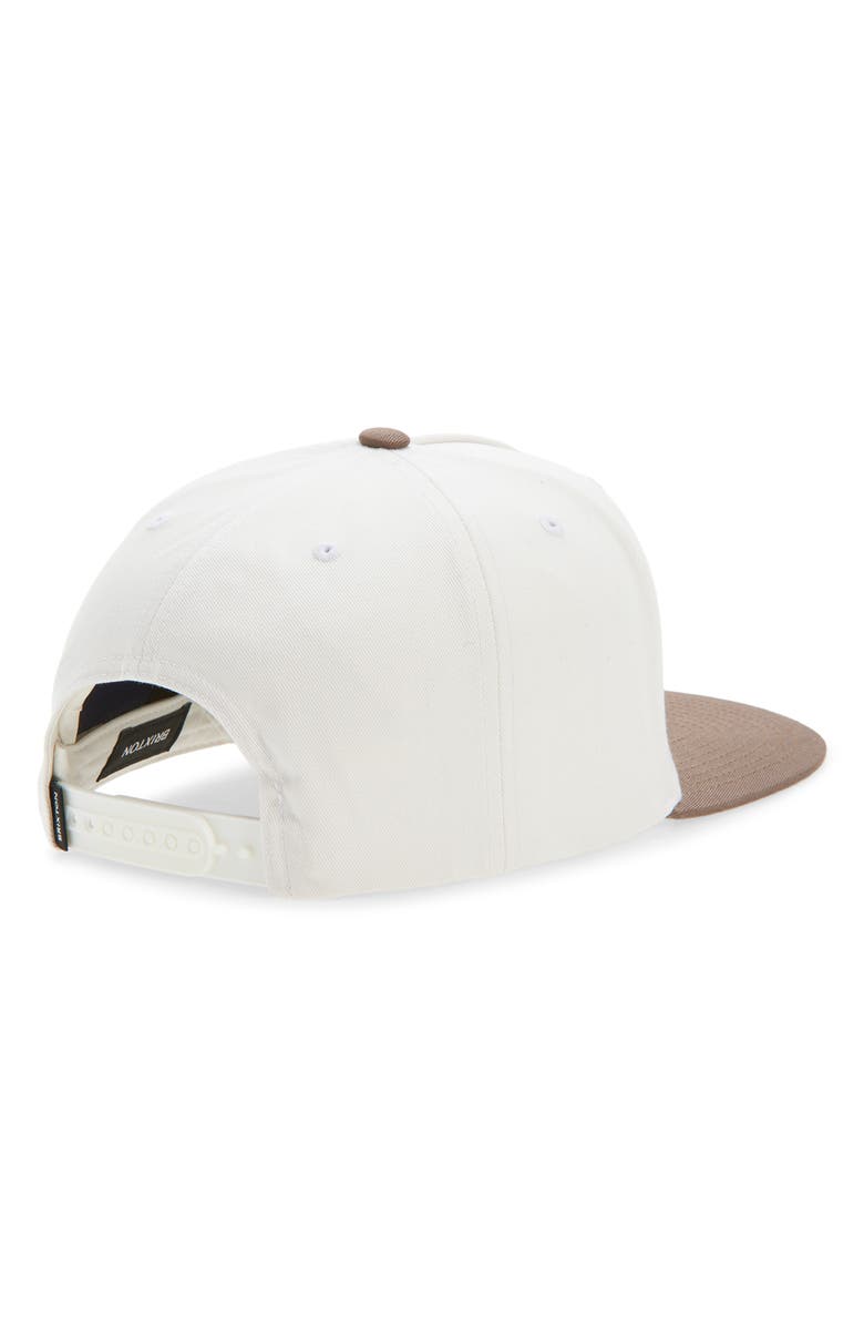 Brixton Rhett Snapback Hat, Alternate, color, Off White/ Pinecone Brown