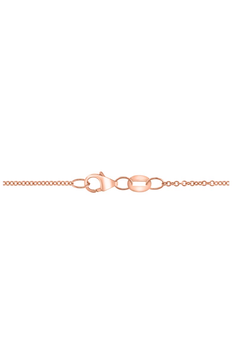 14K Rose Gold Opal & Diamond Flower Pendant Necklace, Alternate, color, ROSE GOLD