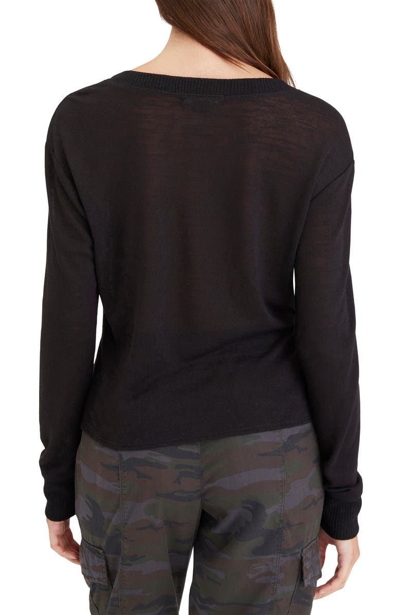 Sanctuary Knot Waist Long Sleeve Top, Alternate, color, 