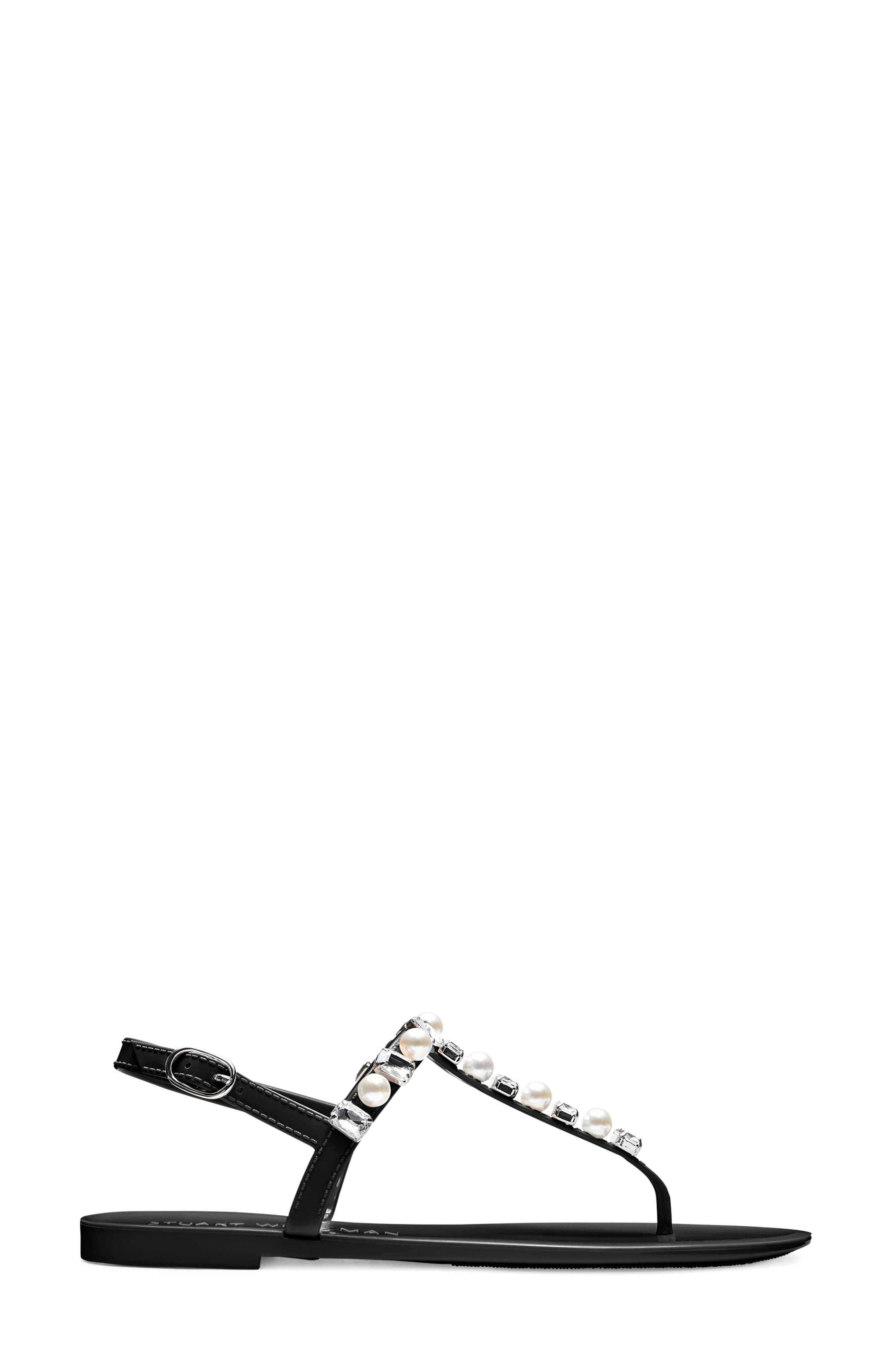 Stuart Weitzman Goldie Crystal Jelly Sandal, Main, color, 
