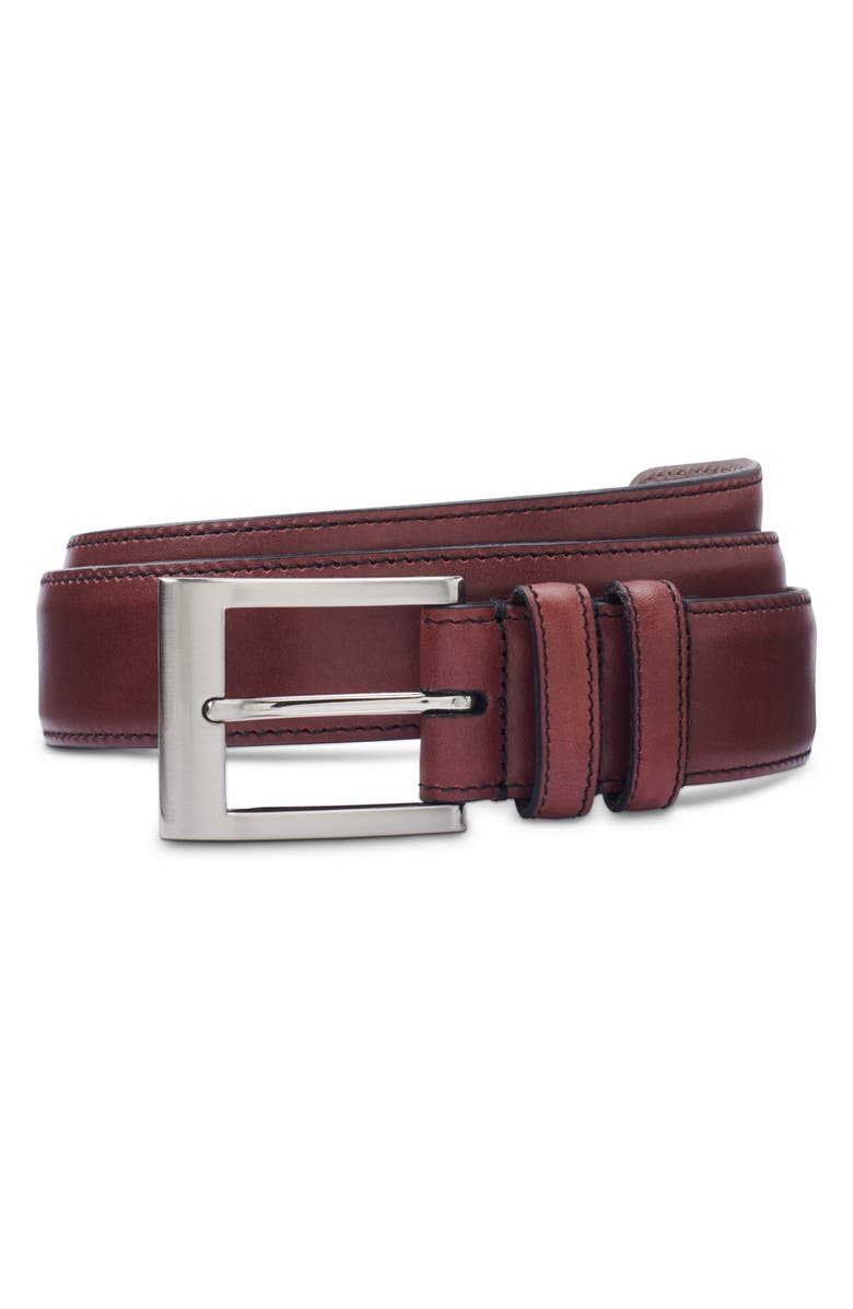 Allen Edmonds Basic Wide Leather Belt, Main, color,