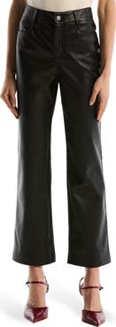 Laundry by Shelli Segal Faux Leather Cropped Bootcut Pants