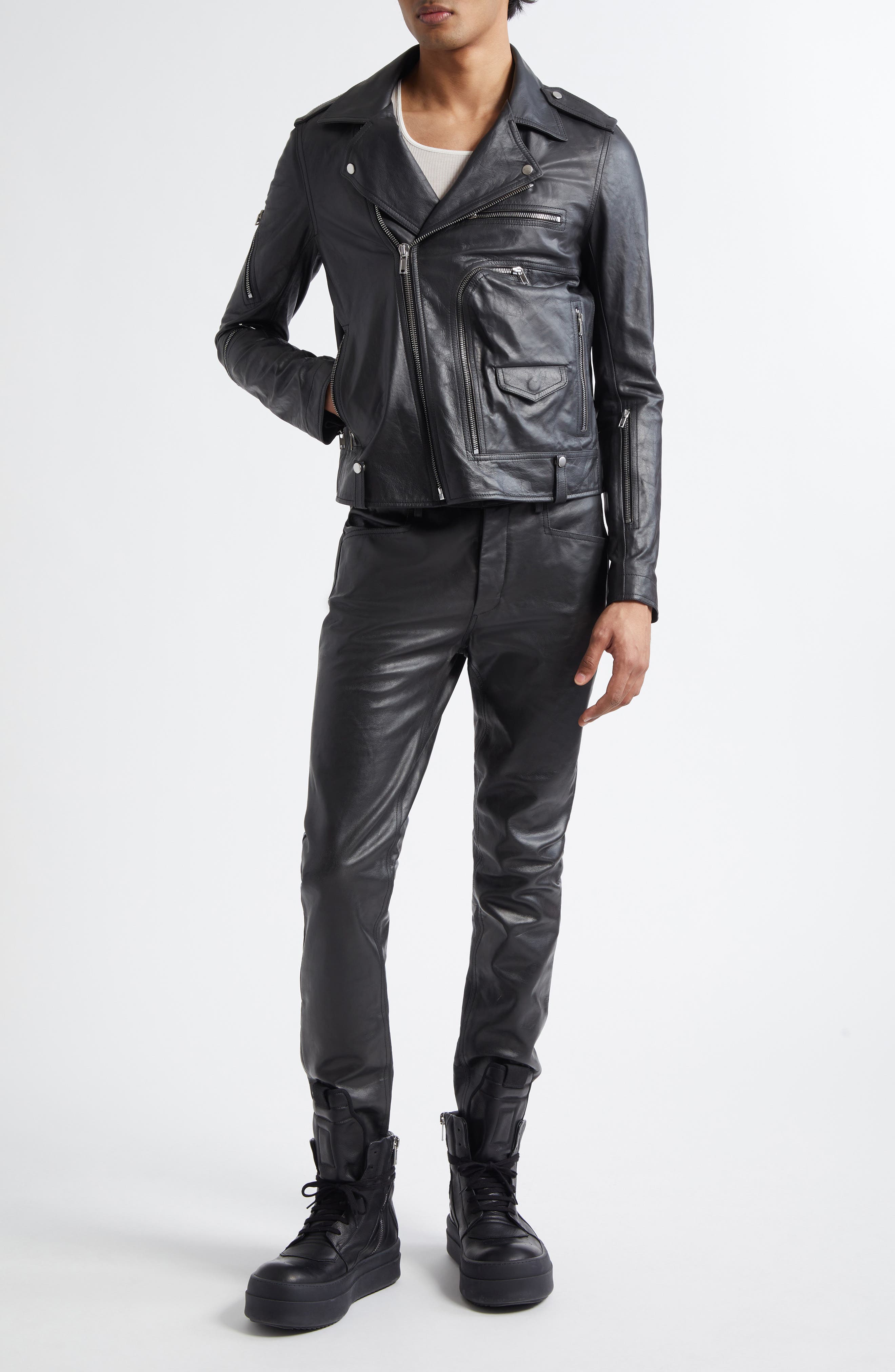 Hollywood Bauhaus Stooges Leather Jacket - image 2
