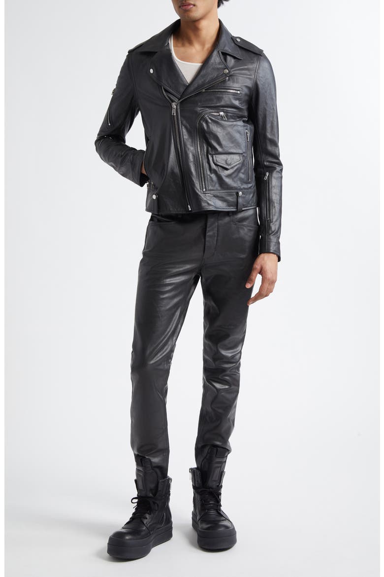 Hollywood Bauhaus Stooges Leather Jacket, Alternate, color, BLACK