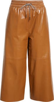 Fabiana Filippi Leather Wide Leg Pants