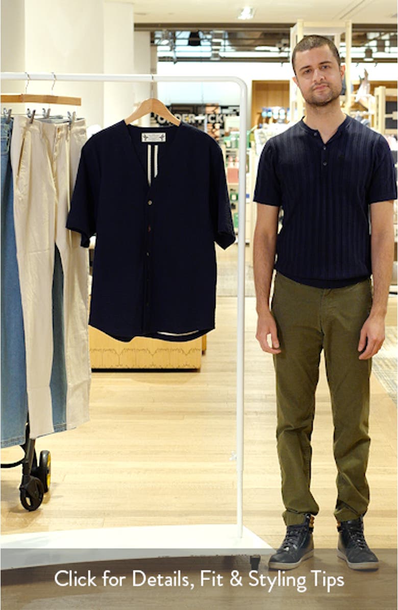 Mr. Lynch's Benny Short Sleeve Seersucker Button-Up Jersey, sales video thumbnail