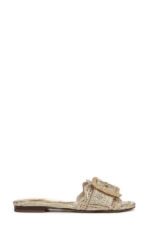 Shop Sam Edelman Bambi 6 Slide Sandal In Amber Gold