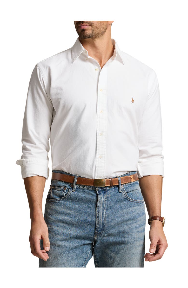 Polo Ralph Lauren Big & Tall Oxford Sport Shirt, Alternate, color, White