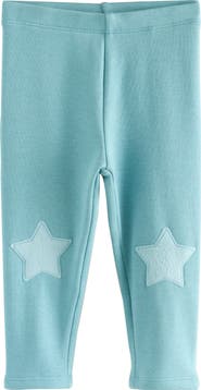 NEXT Kids' Cozy Star Knee Patch Leggings
