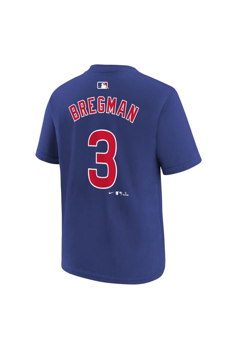 Youth Nike Alex Bregman Royal Chicago Cubs Name & Number T-Shirt, Alternate, color, Royal