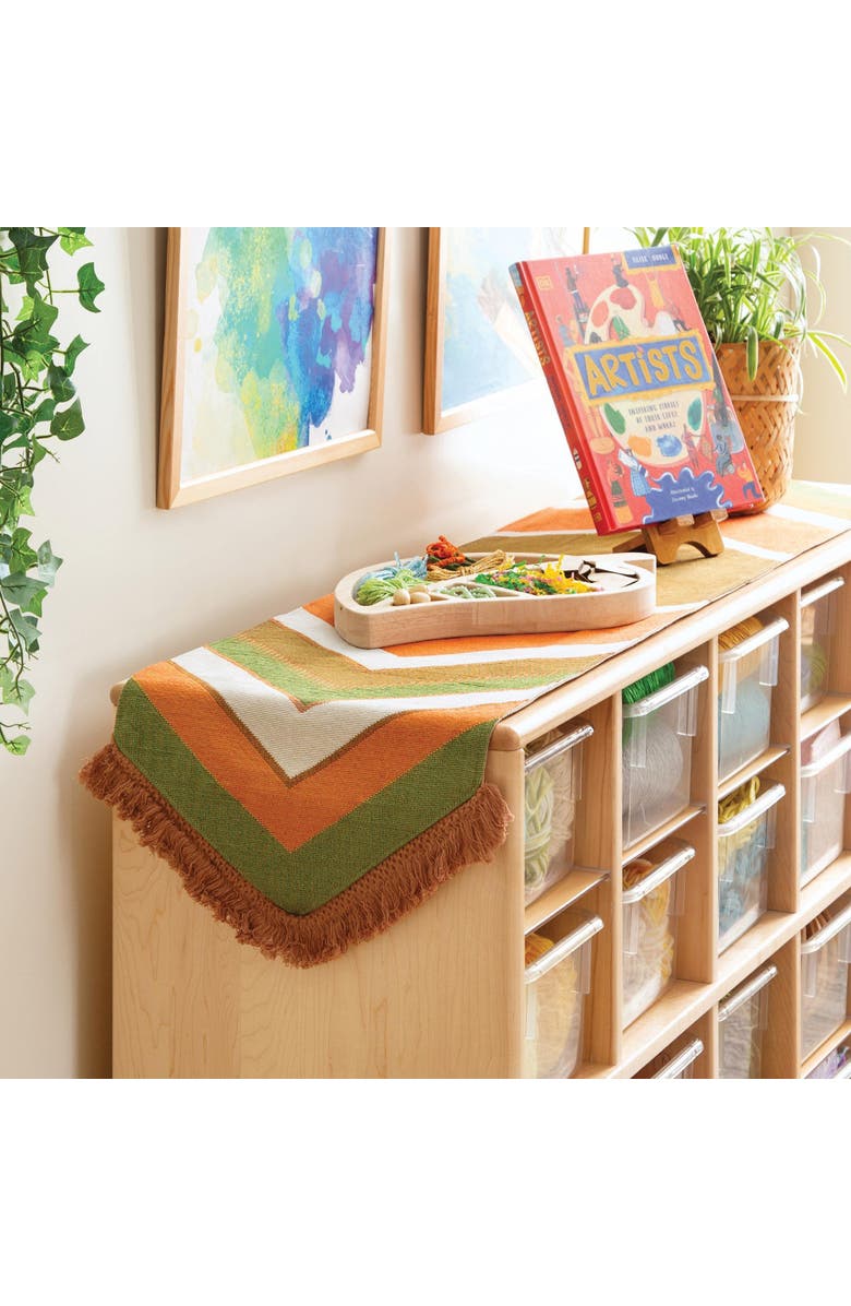 Kaplan Early Learning Company Earth-Toned Decorative Runner, Alternate, color, Orange