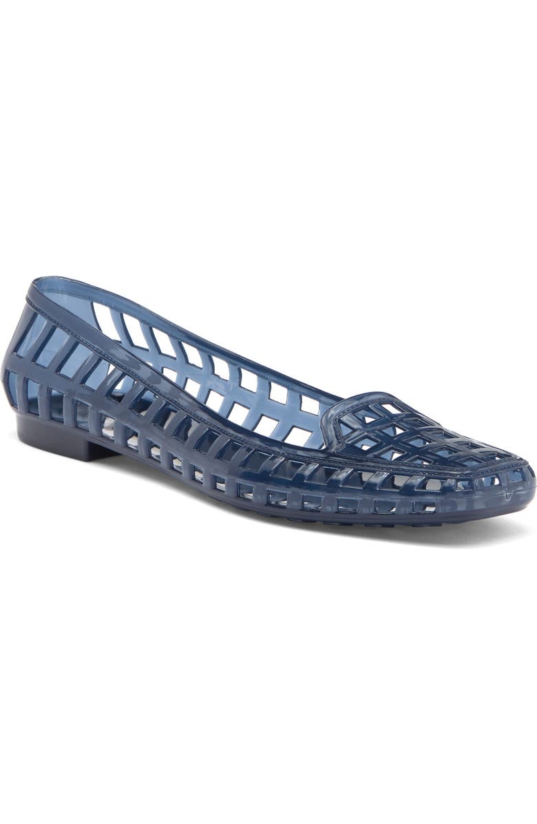 Jeffrey Campbell Sunnie Jelly Loafer Flat, Main, color, Blue