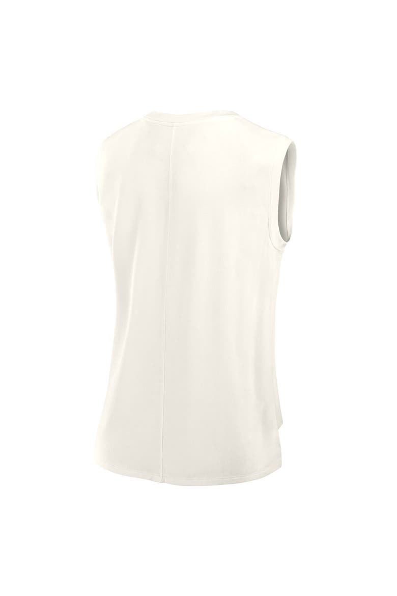 Women's Fanatics Cream Dallas Cowboys Studio Embrace Tank Top, Alternate, color, Cream