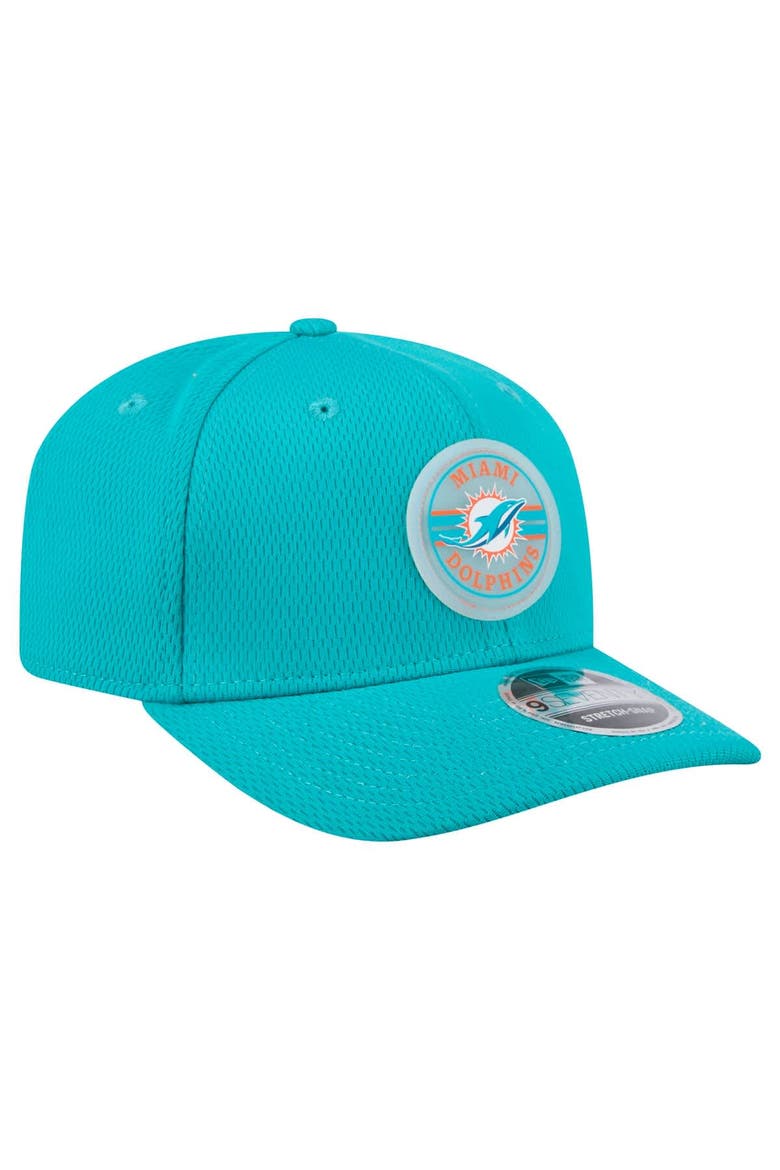 Men's New Era Aqua Miami Dolphins Adventure Patched 9SEVENTY Stretch-Snap Adjustable Hat, Alternate, color, Aqua