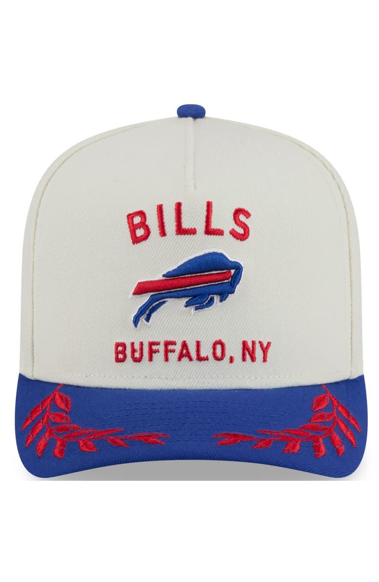 New Era Men's New Era  Cream/Royal Buffalo Bills 2025 NFL Draft A-Frame 9FIFTY Snapback Hat, Alternate, color, 