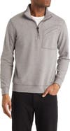 Billy Reid Quilted Half Zip Pullover