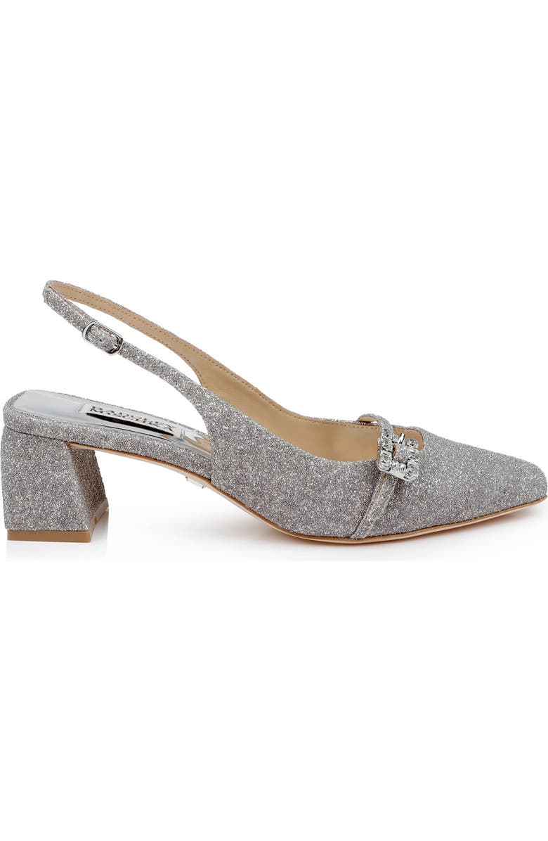BADGLEY MISCHKA Buena Slingback Pump, Alternate, color, Slvr Antiq