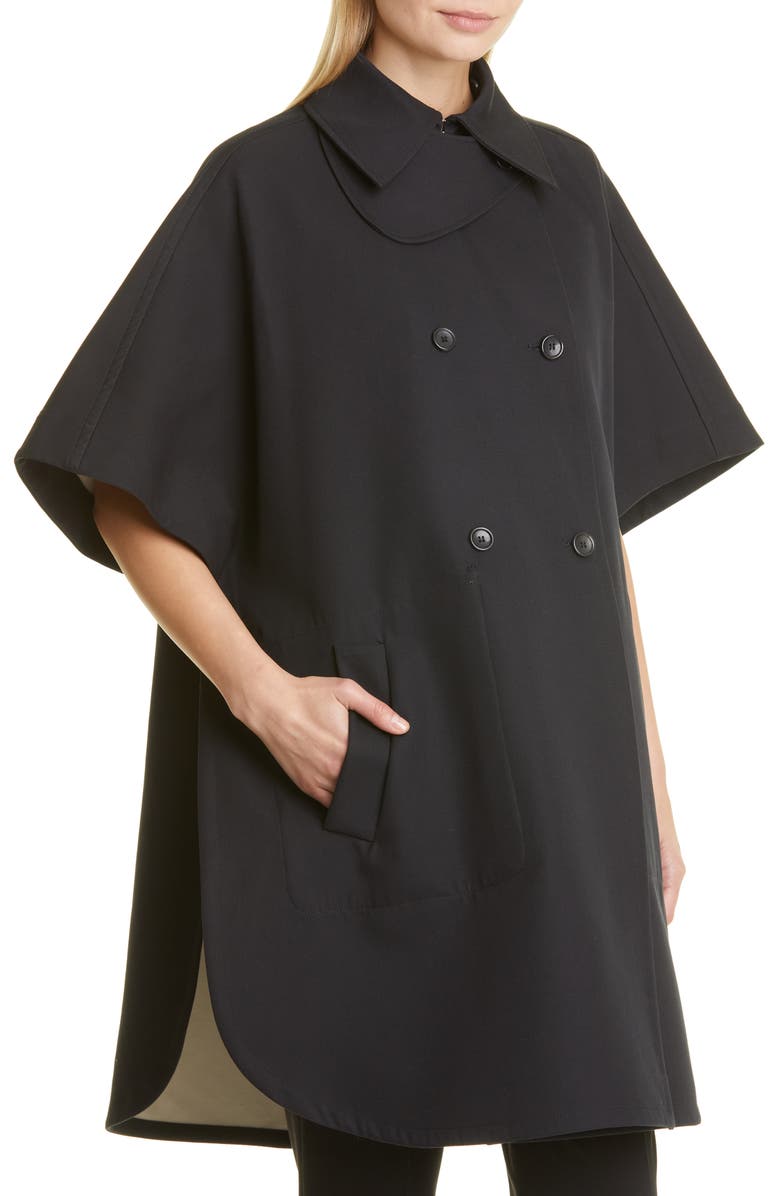 Max Mara Women's Water Resistant Cotton Cape Coat, Alternate, color, 