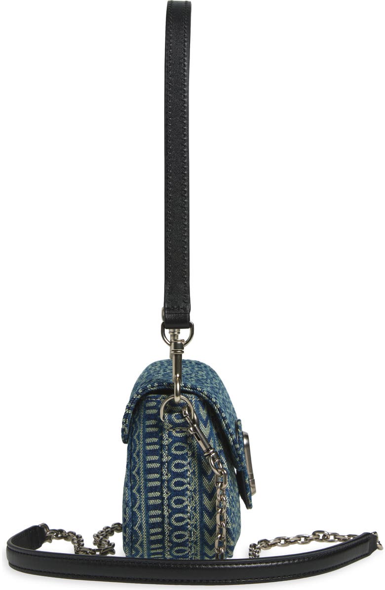 Marc Jacobs The Monogram Sun-Faded Denim Clover Shoulder Bag, Alternate, color,
