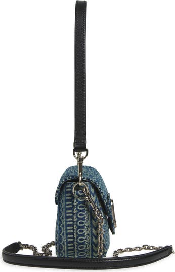 The Monogram Sun-Faded Denim Clover Shoulder Bag