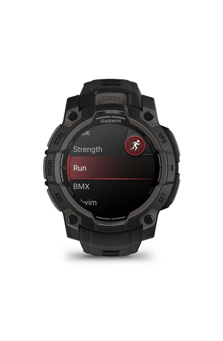 Garmin Instinct 3, 45mm AMOLED, Black/Black, Alternate, color, Black